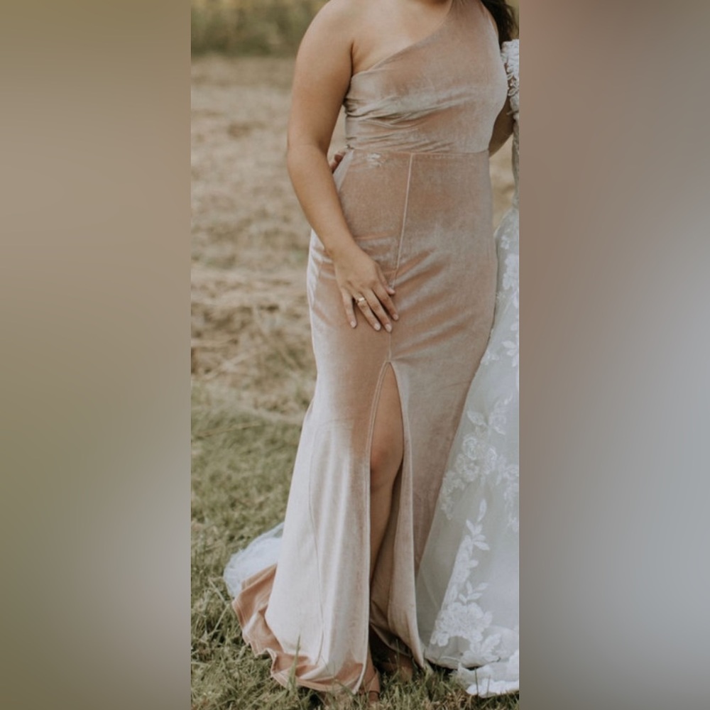 Velvet Bridesmaid dress
